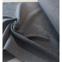 Ściągacz bawełniany gładki do wykończenia bluzy - szary melanż